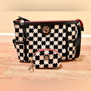 Spartina 449 Ellis Square Crossbody bag with matching changepurse